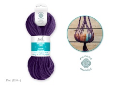 Macrame Cord I-Lilac 4mm 25yds Needlecrafters