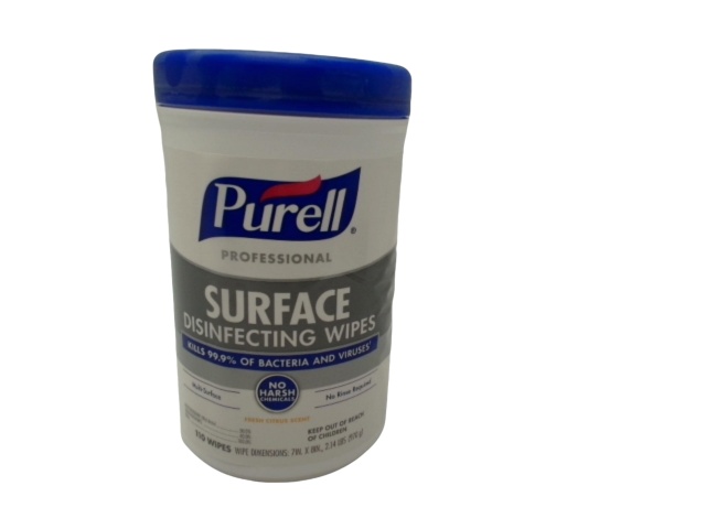 Surface Disinfecting Wipes Fresh Citrus Scent 110 Wipes Purell Professional