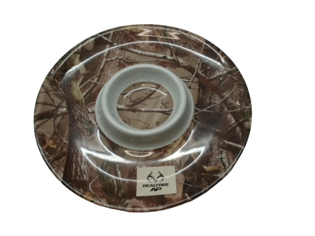 Chip & Dip Plate 12 Melamine Forest Camo Realtree\