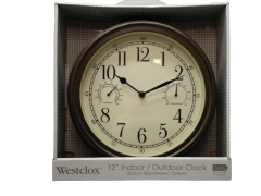 Wall Clock 12 Round Indoor/Outdoor Westclox