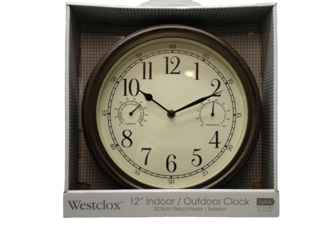 Wall Clock 12 Round Indoor/Outdoor Westclox\