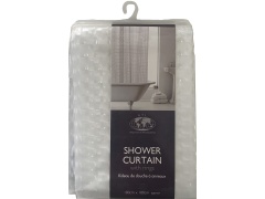 Shower Curtain Clear 3D Embossed