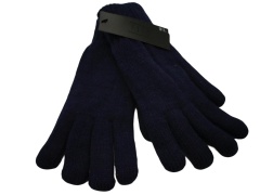 Ladies Gloves Navy Chenille Fits