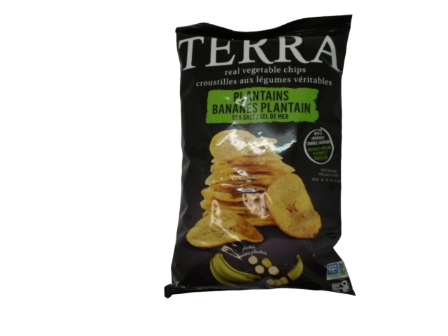 Real Vegetable Chips Plantains Sea Salt 141g. Terra