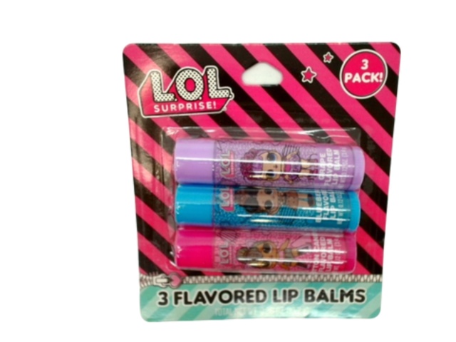 Lol Surprise! Flavored Lip Balm 3pk.