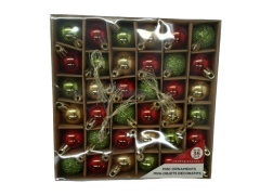 Mini Ornaments 36pk. Fifth Season