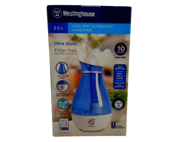 Cool Mist Humidifier 2.5L Ultrasonic Westinghouse