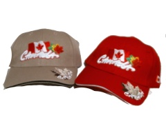 Canada Cap Flag w/Leafs Ass't Colours