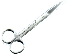 Scissors, operating, 135mm 5.5, stainless, shar